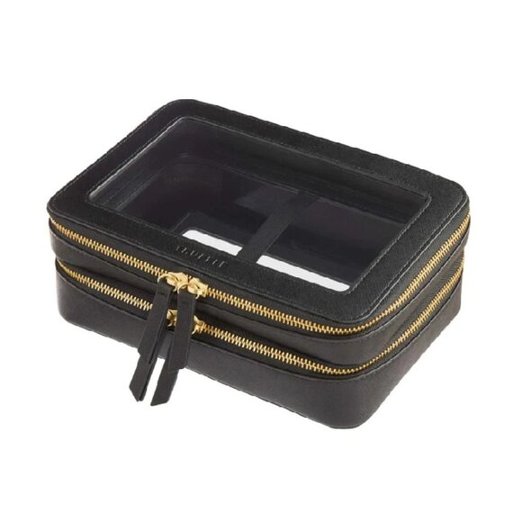 Truffle Handbags - Truffle Clarity Jumbo Jetset Case in Black - New in Package